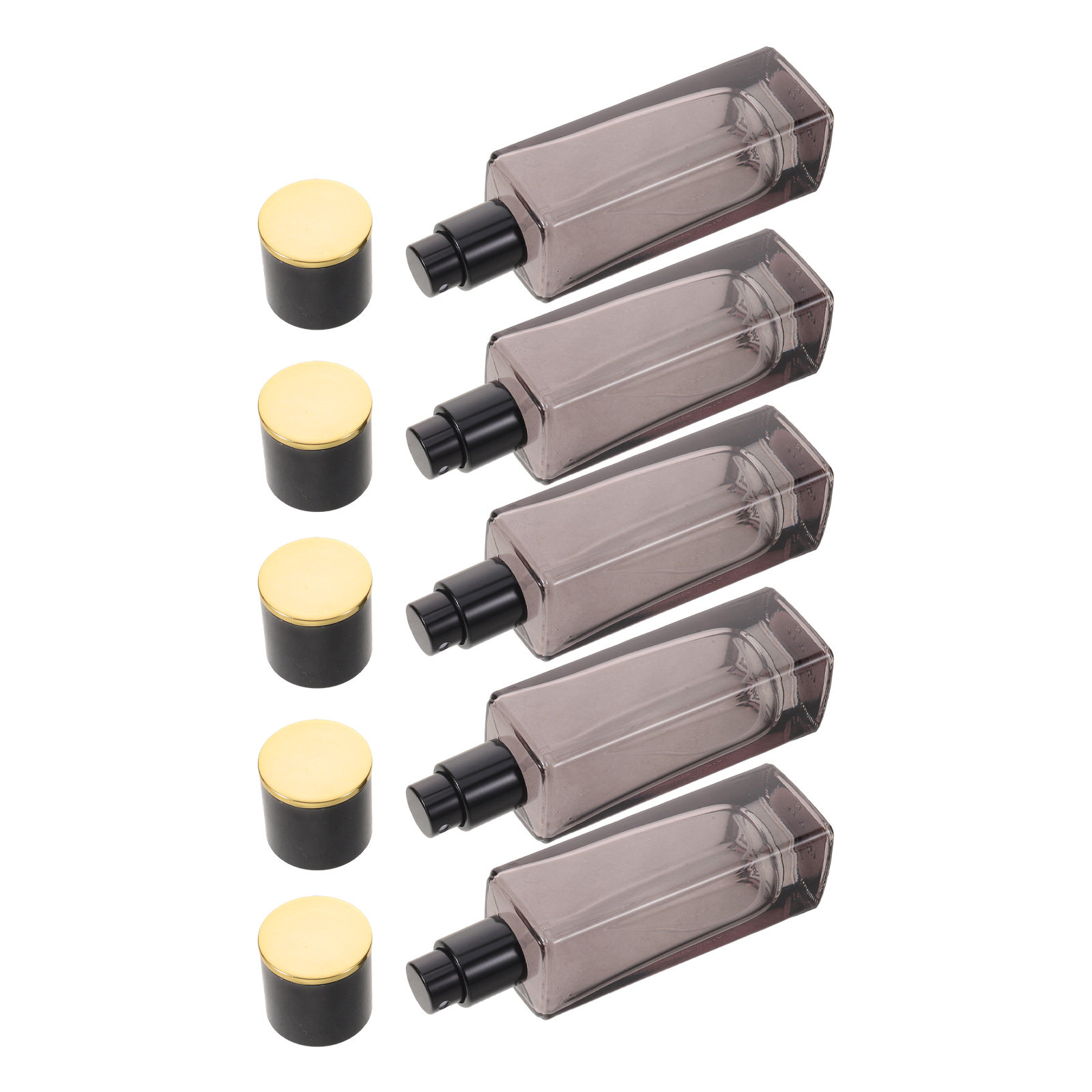 Misting Bottle Fine - ขวดสเปรย์น้ำหอมแบบแก้ว 5 ชิ้น สำหรับเดินทาง เติมได้ ป้องกันการรั่ว